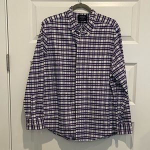 Charles Tyrwhitt Blue and Pink Plaid Button Down